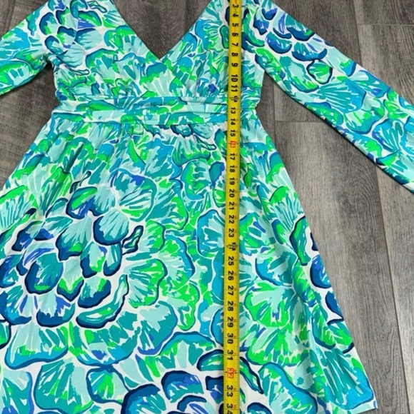 Lilly Pulitzer Fluer Blue Long Sleeve Dress - Picture 9 of 10